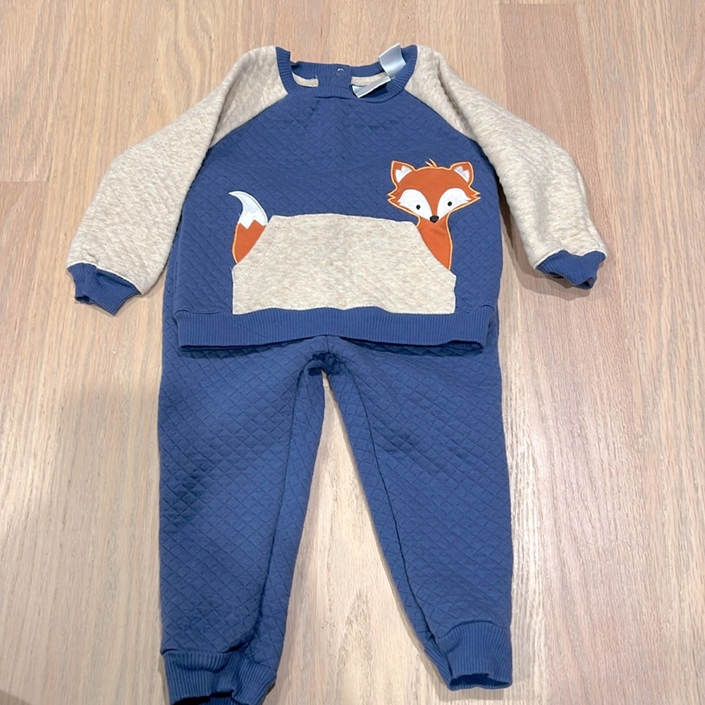 Koala baby quilted matching fox set
